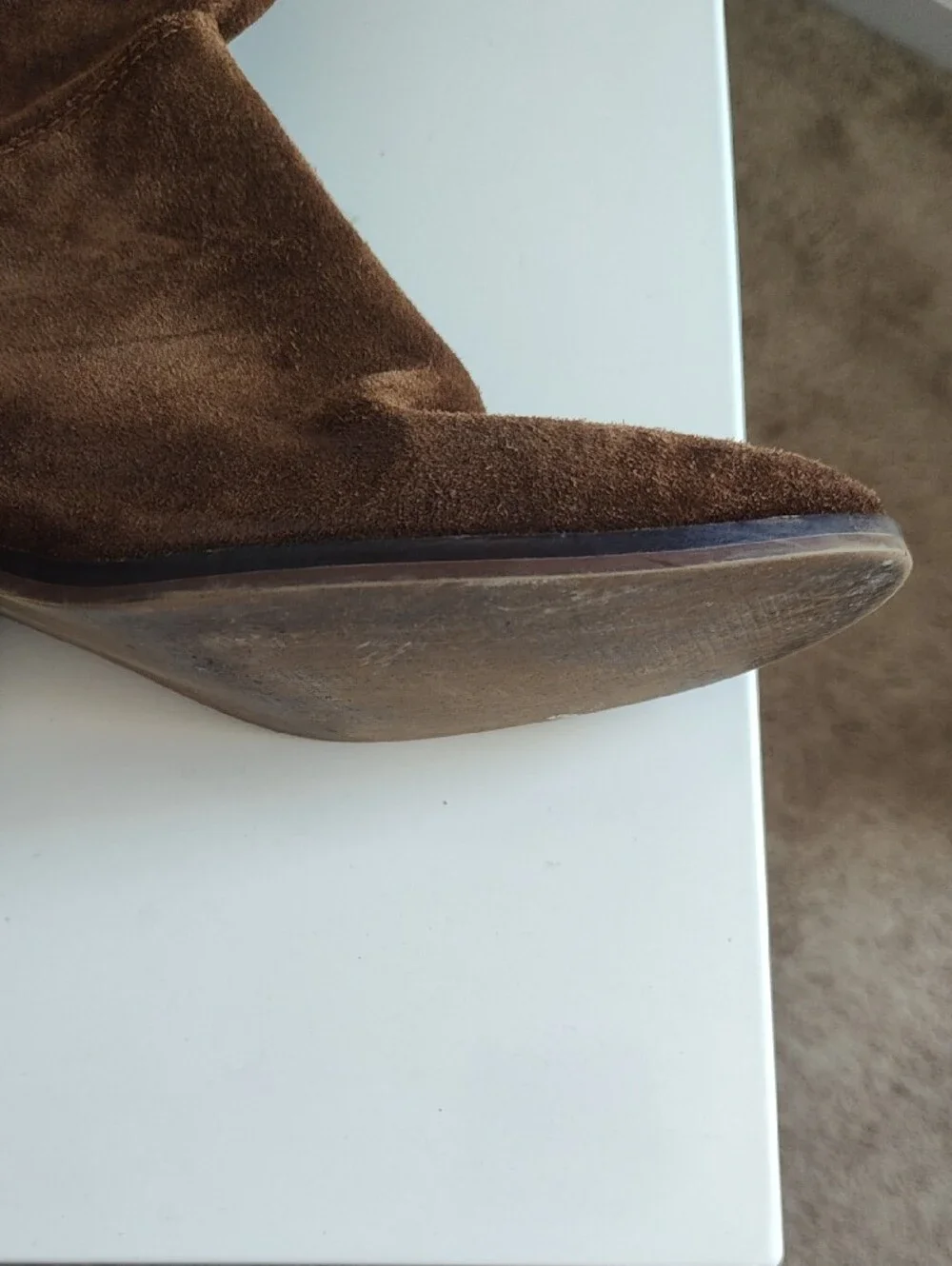 Steve Madden Giselle  Brown Suede Knee-High Women's Boots